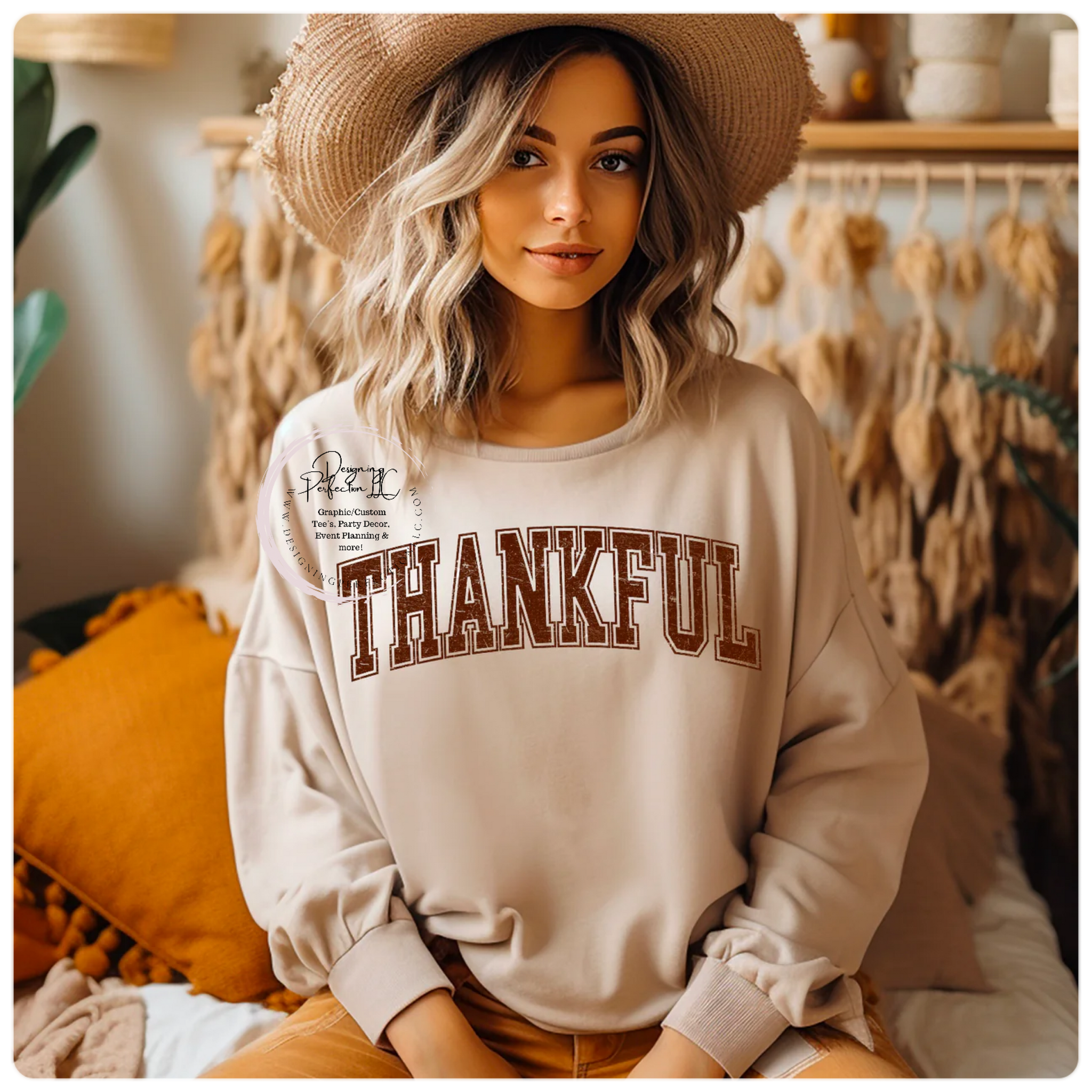 Thankful - thanksgiving - priced for a tee, additional options available in dropdown (16)
