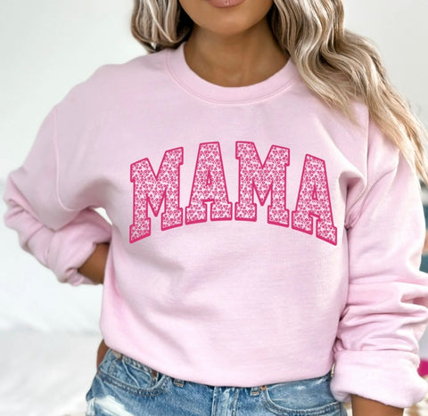 Mama- pink, priced for regular tee, addt’l options in dropdown
