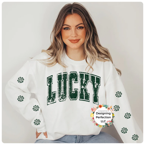 Lucky- separate charms- priced for regular tee- addt’l options in drop down