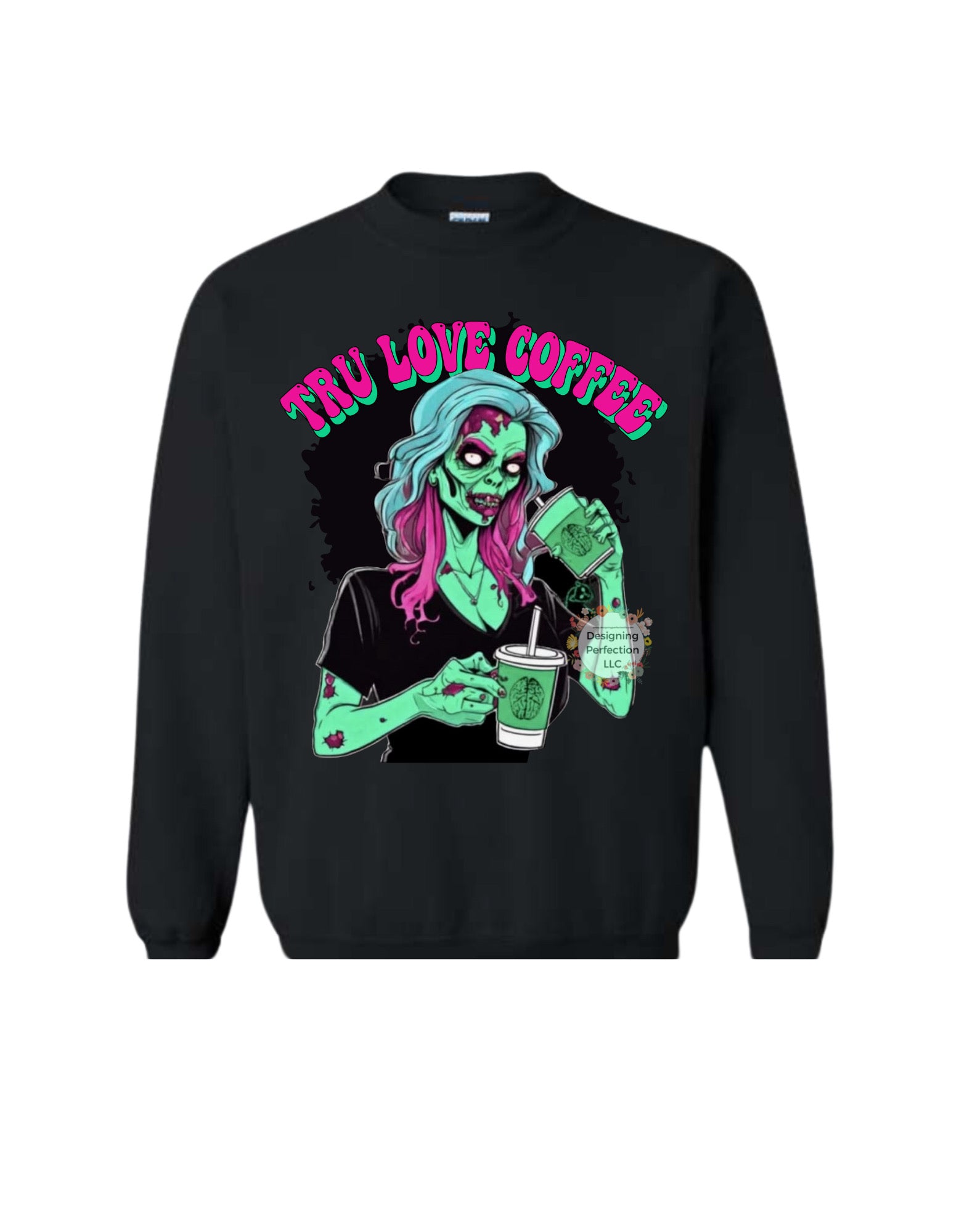 TRU LOVE COFFEE HALLOWEEN (T-Shirt or Sweatshirt options available in drop down (FULL LOGO)