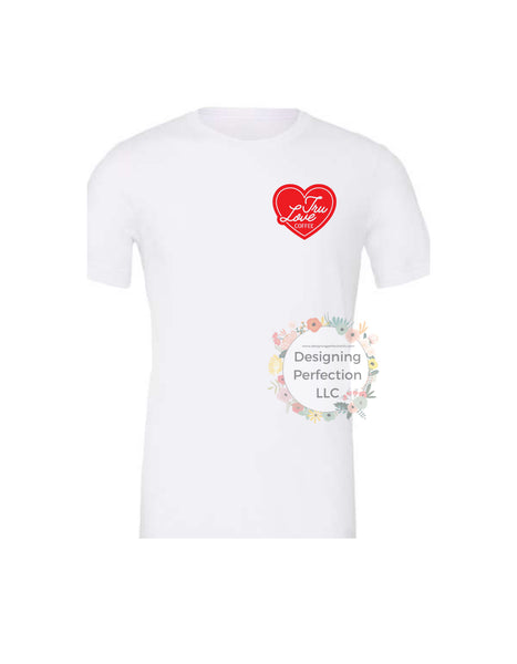 TRU LOVE SIGNATURE HEART (Tee or sweatshirt, options available in the dropdown)