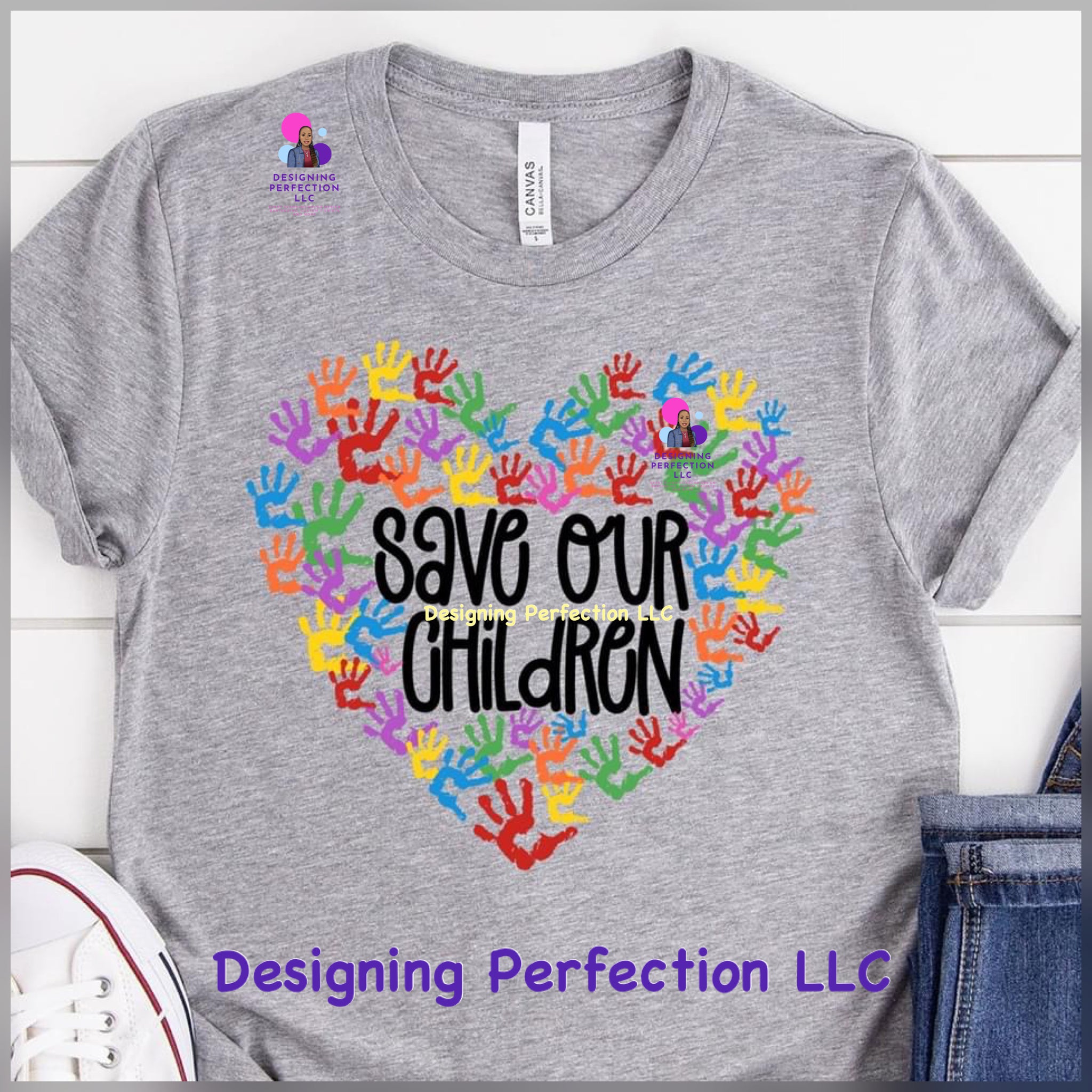 Save our Children... (10) handprints