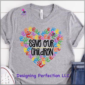 Save our Children... (10) handprints