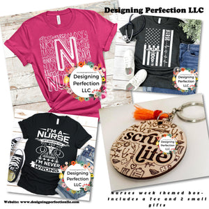 Nurses Week Gift Box - includes tee, and 2 small gifts