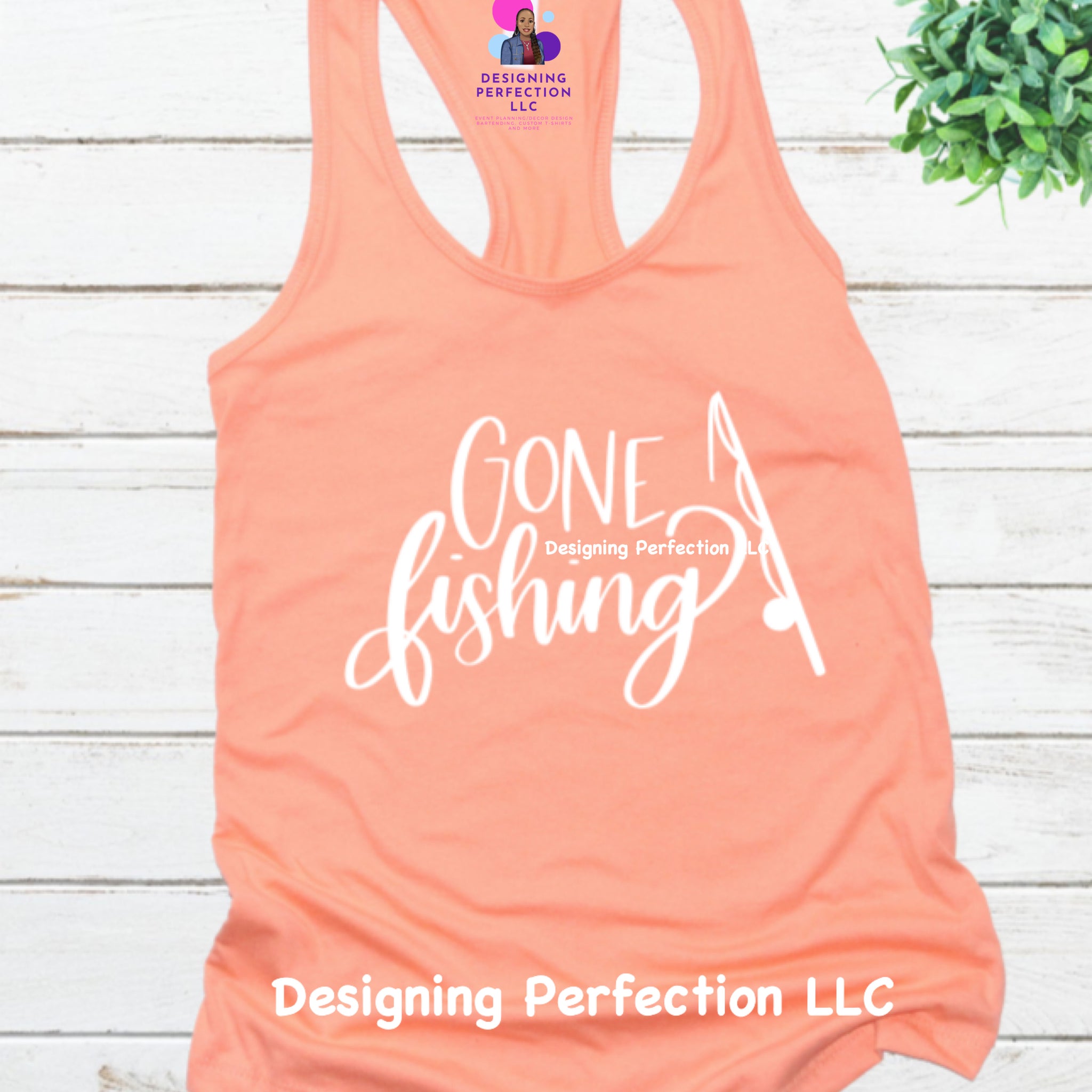 Gone Fishing *HER- priced for a regular tee (10)
