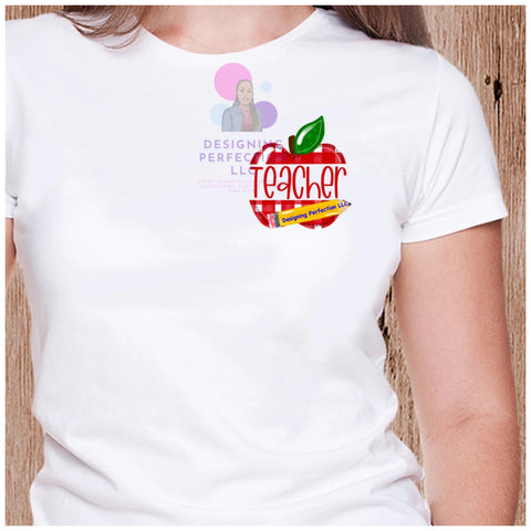 Apple Pocket Teacher Shirt Design (2)