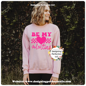 Be my valentine (2) on tee, additional options in drop down