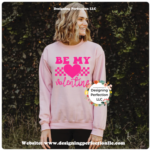 Be my valentine (2) on tee, additional options in drop down