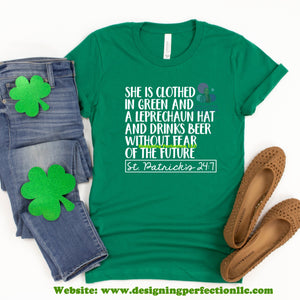 She is clothed in GREEN - (13) ST Patrick’s Day (13)