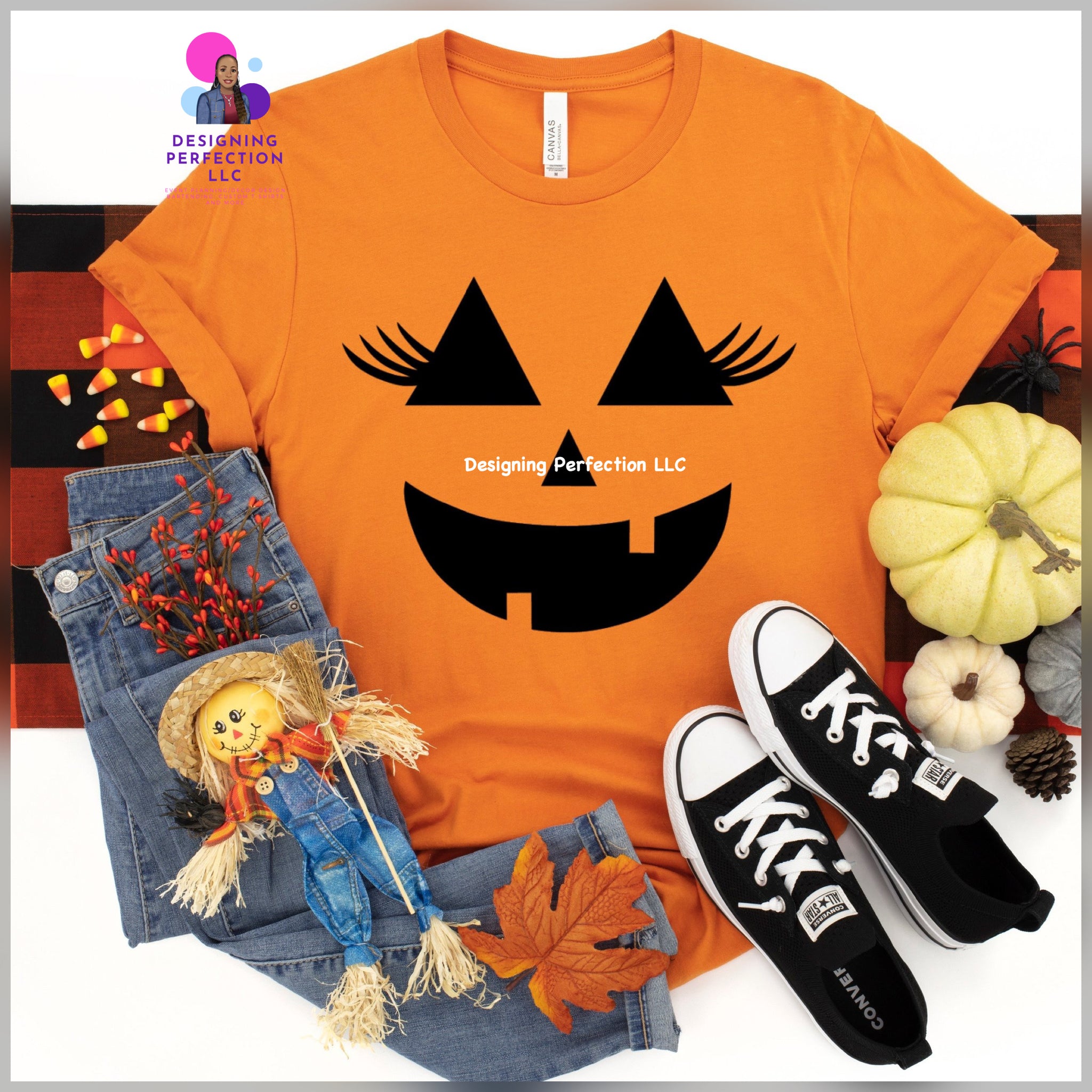 Halloween Pumpkin with LASHES (6)