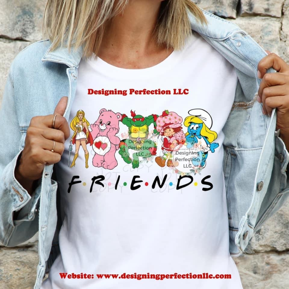 80s Friends Characters Tee (3)