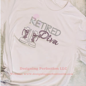 Retired Diva Rhinestone Design